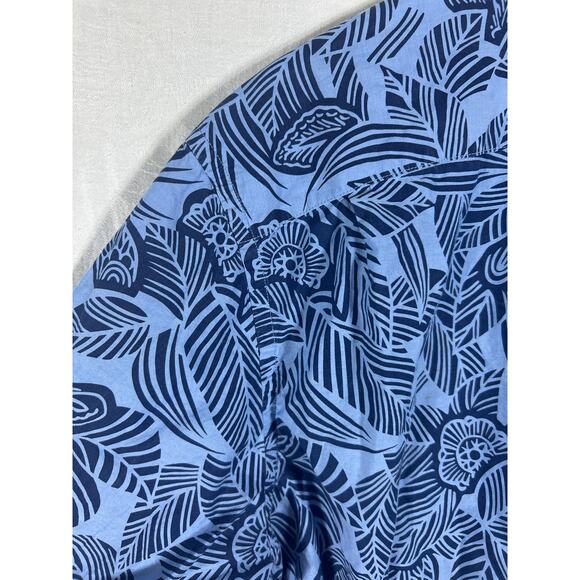 Bonobos Button Up XL Blue Tropical Palm Print Long Sleeve Standard Fit - Picture 10 of 12